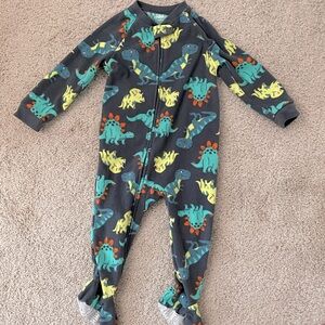 Fleece pajama onesie